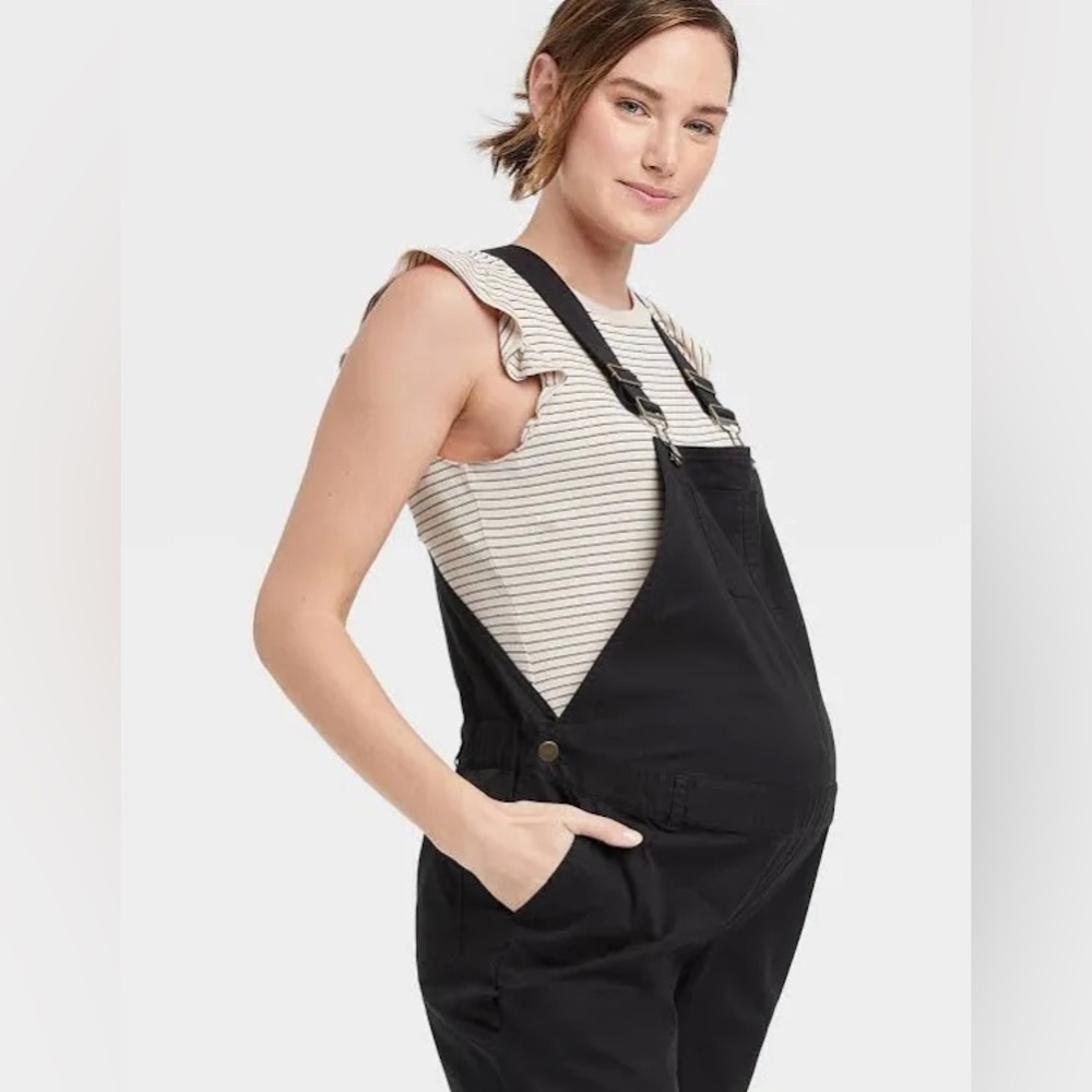 HATCH The Nines Classic Twill Maternity Overalls 6